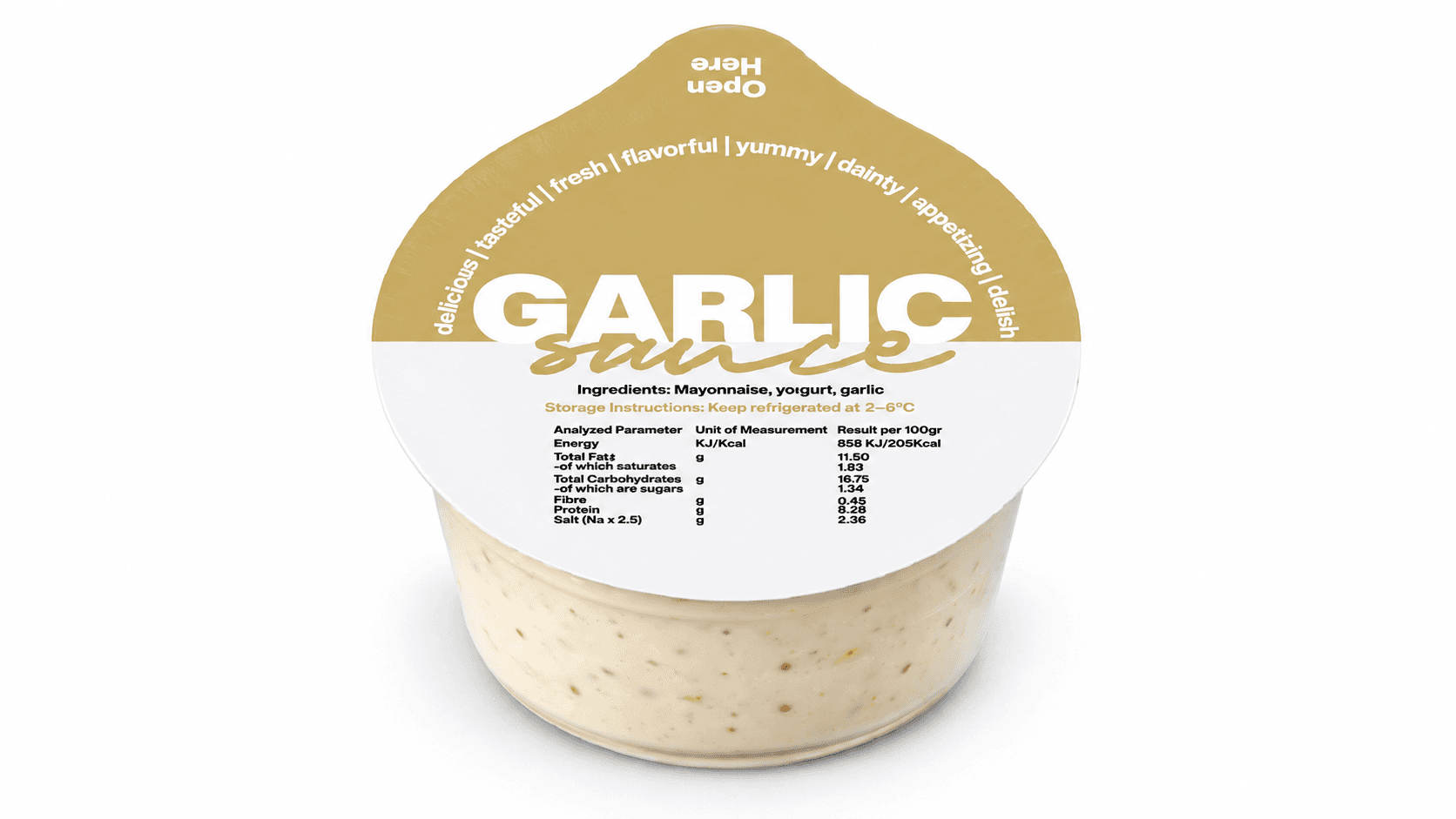 Garlic Sauce - Menu Item