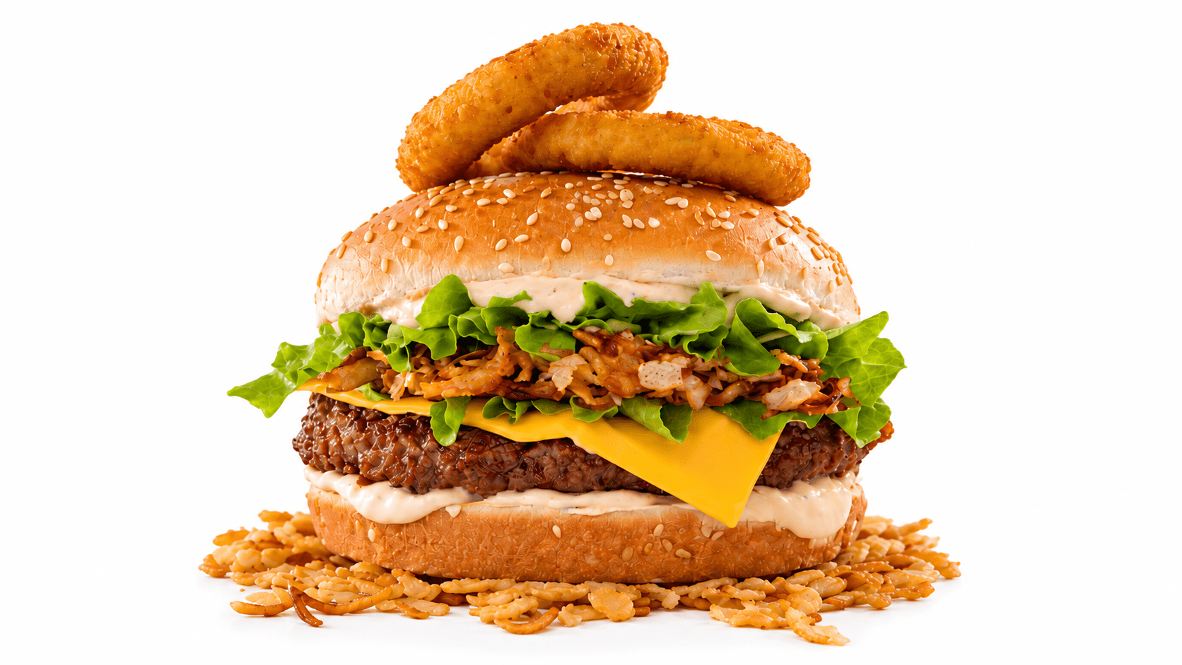 Double Crispy Beef Burger - Menu Item