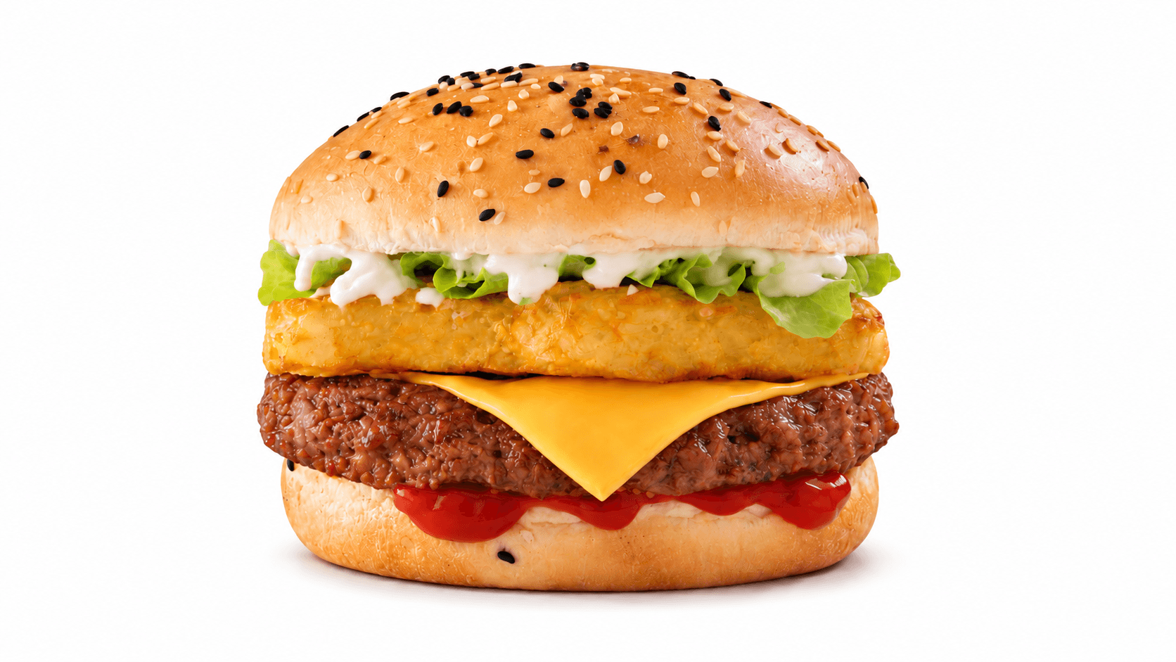 Golden Beef Burger - Menu Item