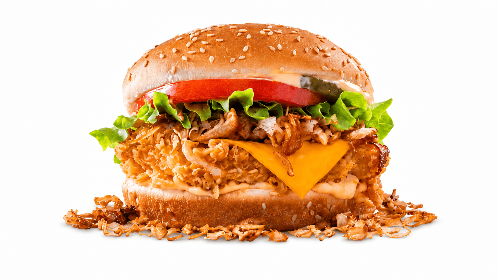 Crispy Chicken Burger - Heb's Bllok