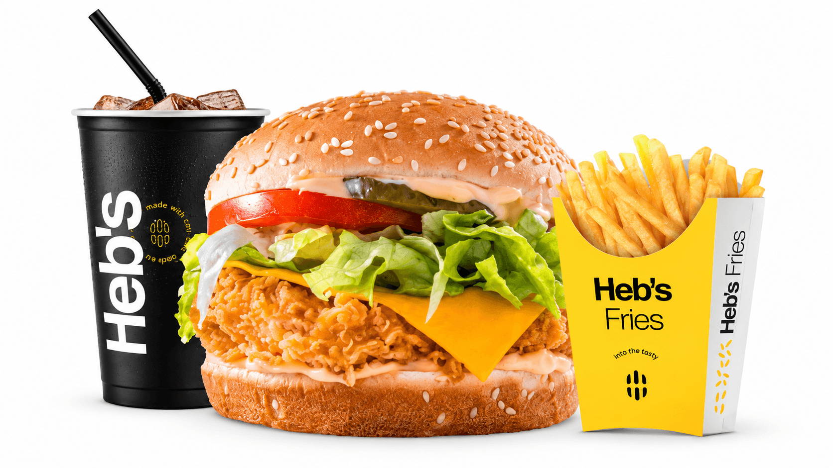 Heb's Cheese Chicken Burger Menu - Menu Item
