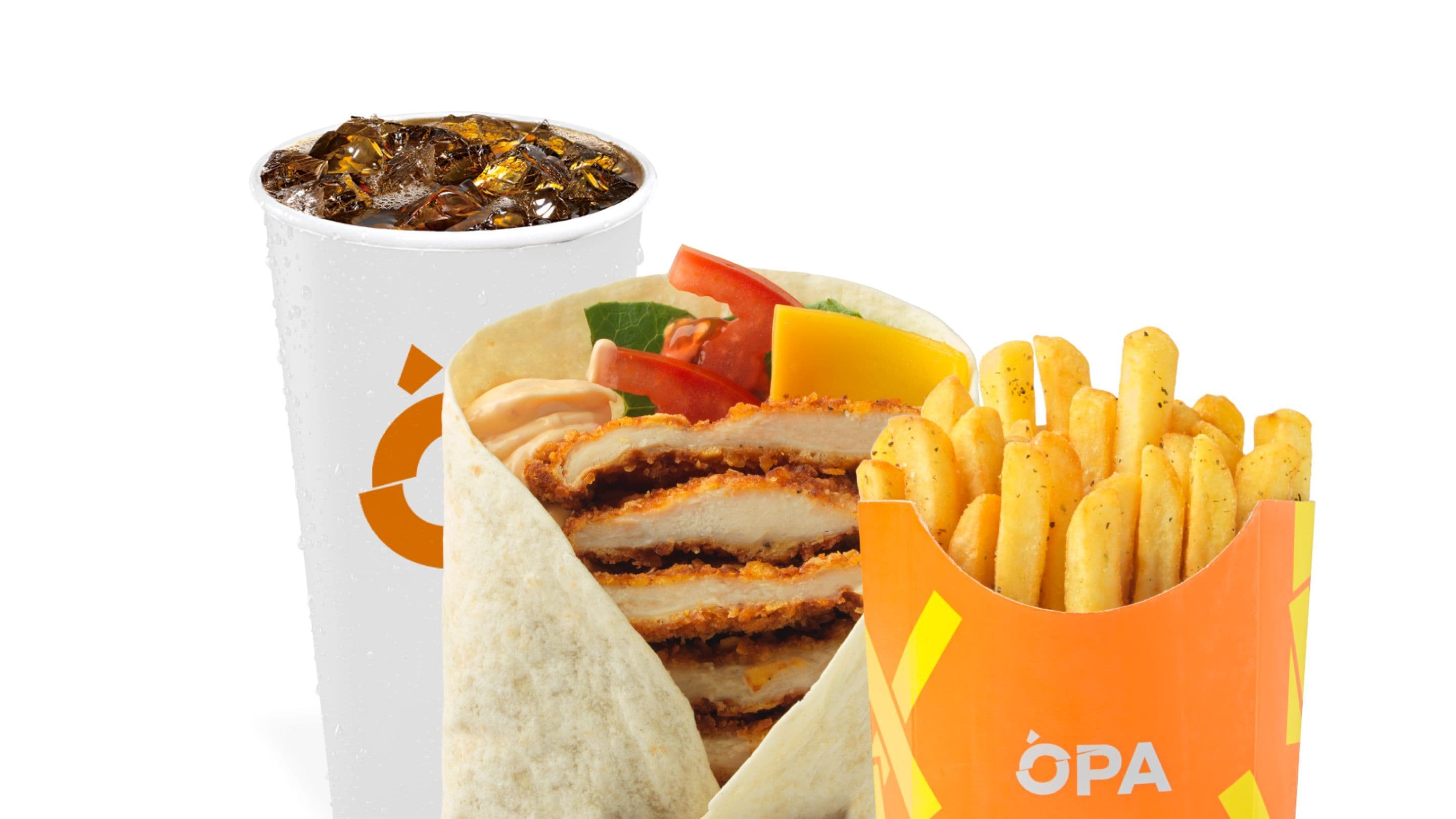 Schnitzel Wrap Big Combo - Menu Item