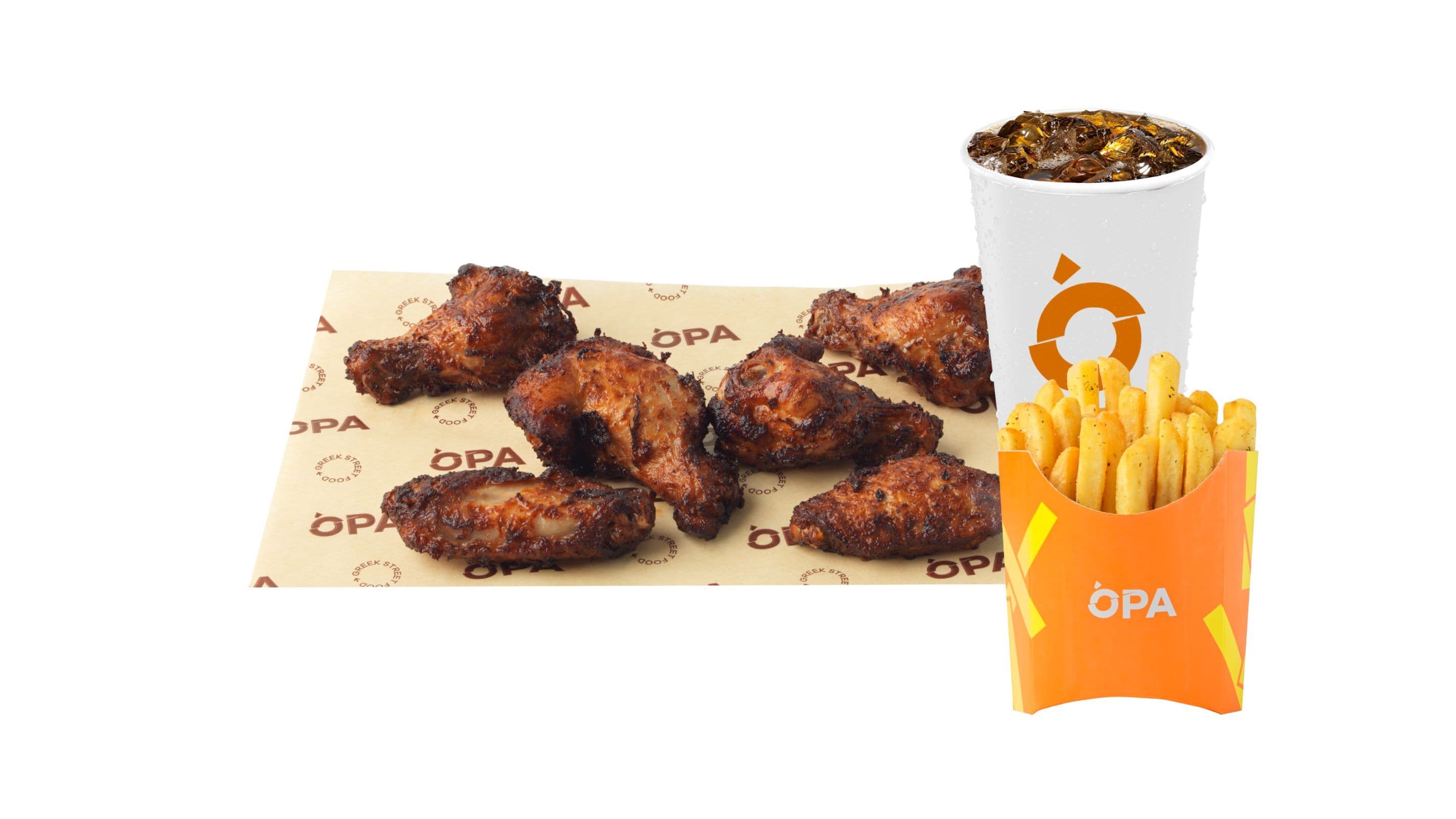 BBQ Chicken Wings (8 Cope) Combo 🆕 - Menu Item