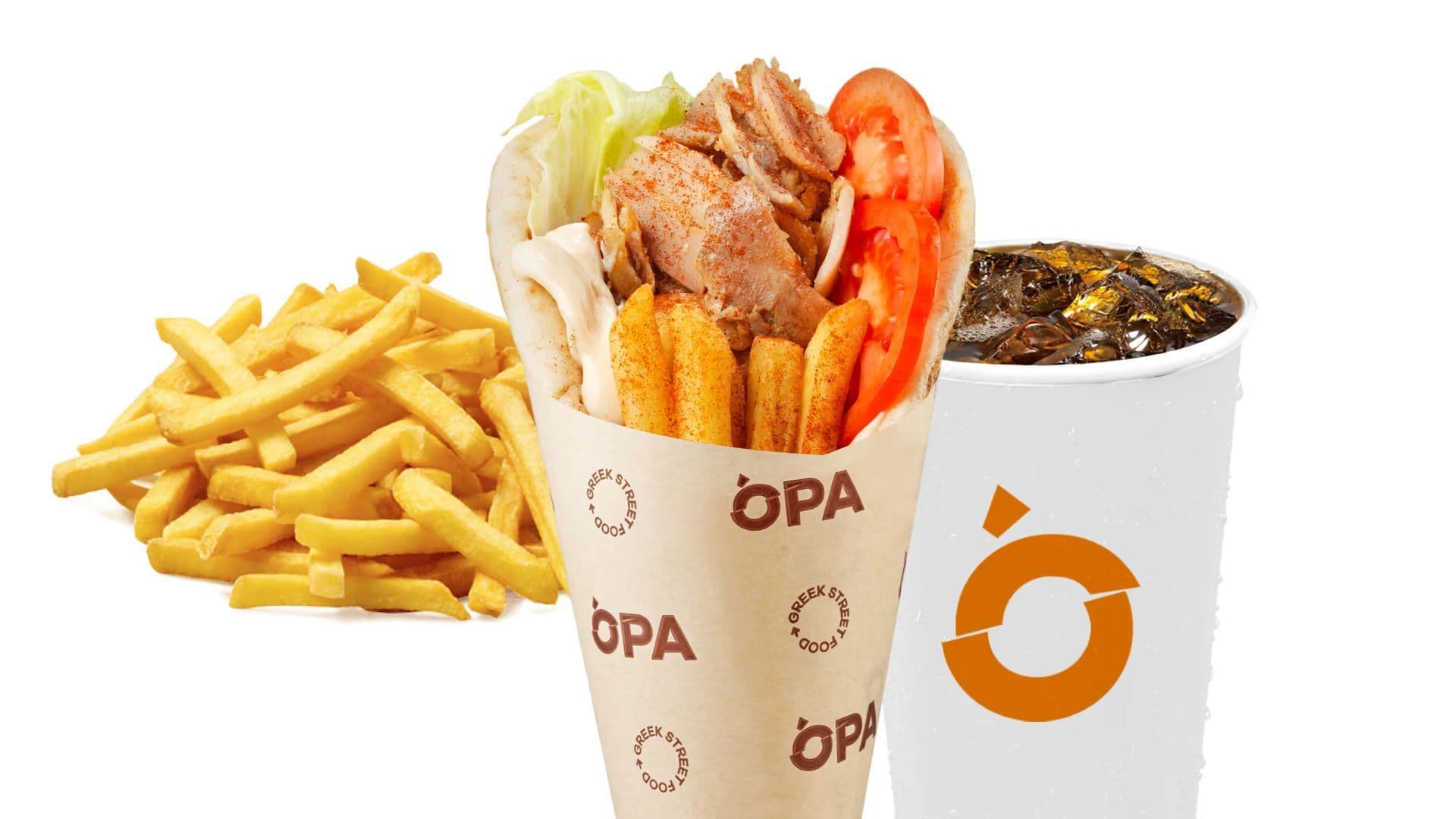 Chicken Gyros Combo - OPA Bllok