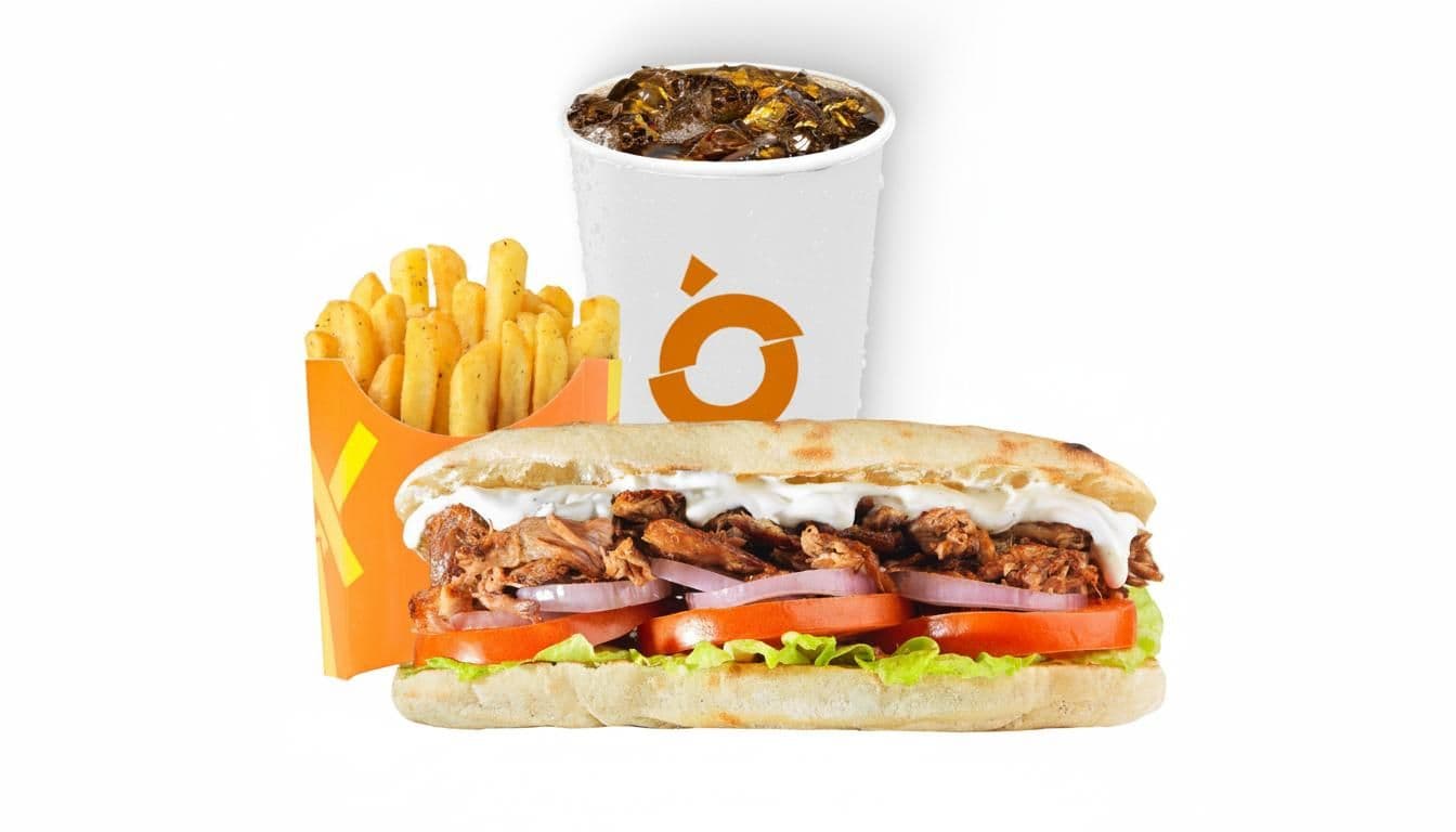 Roast Lamb Sandwich Meal - Menu Item