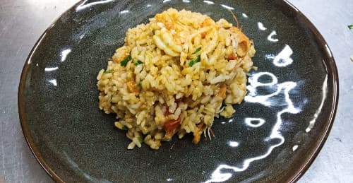Risotto With Pumpkin And Shrimp - Menu Item
