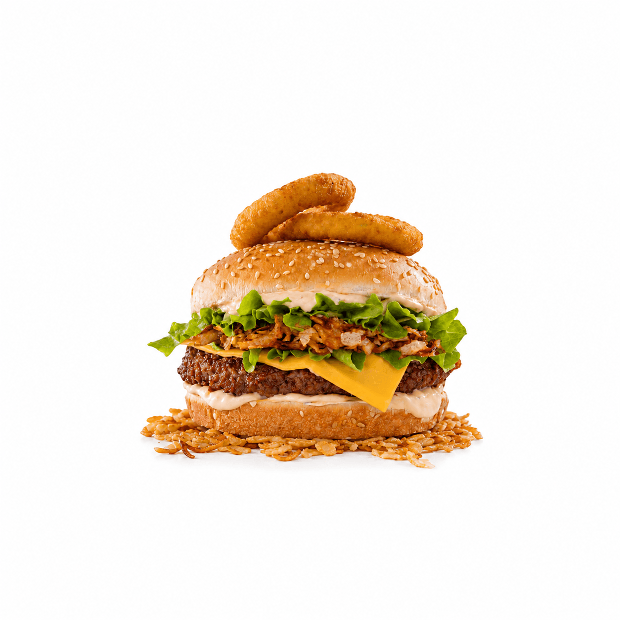Double Crispy Beef Burger - Menu Item