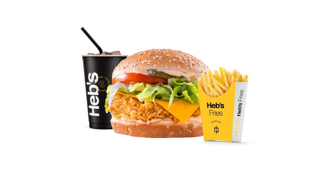 Heb's Cheese Chicken Burger Menu - Menu Item