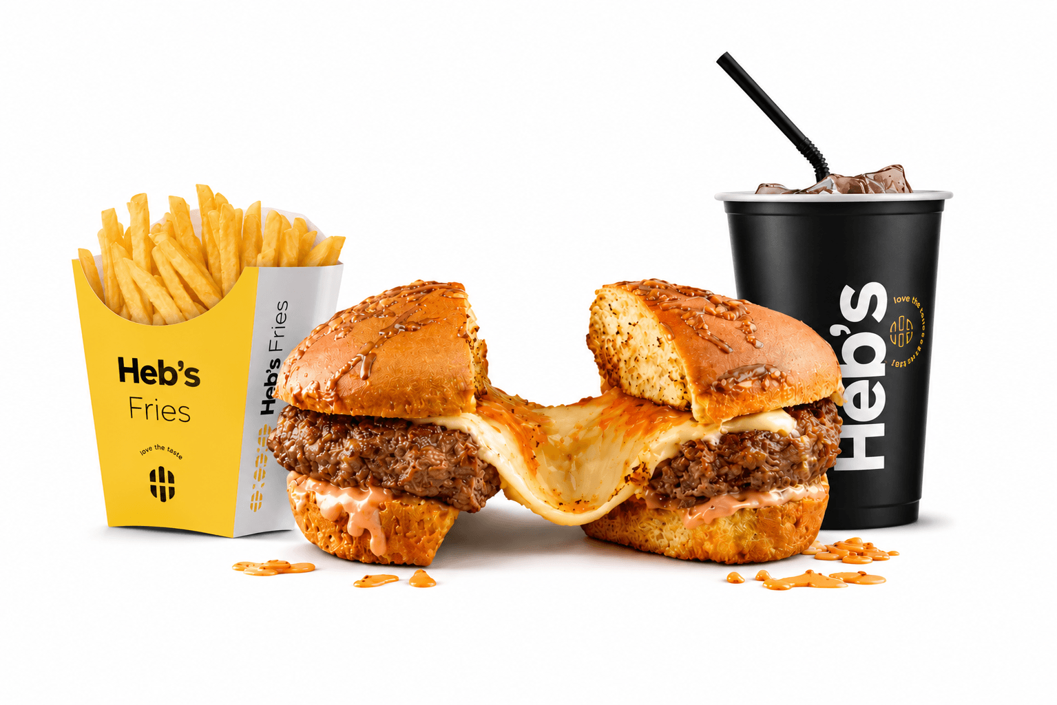 Mega Cheese Beef Burger Menu - Menu Item