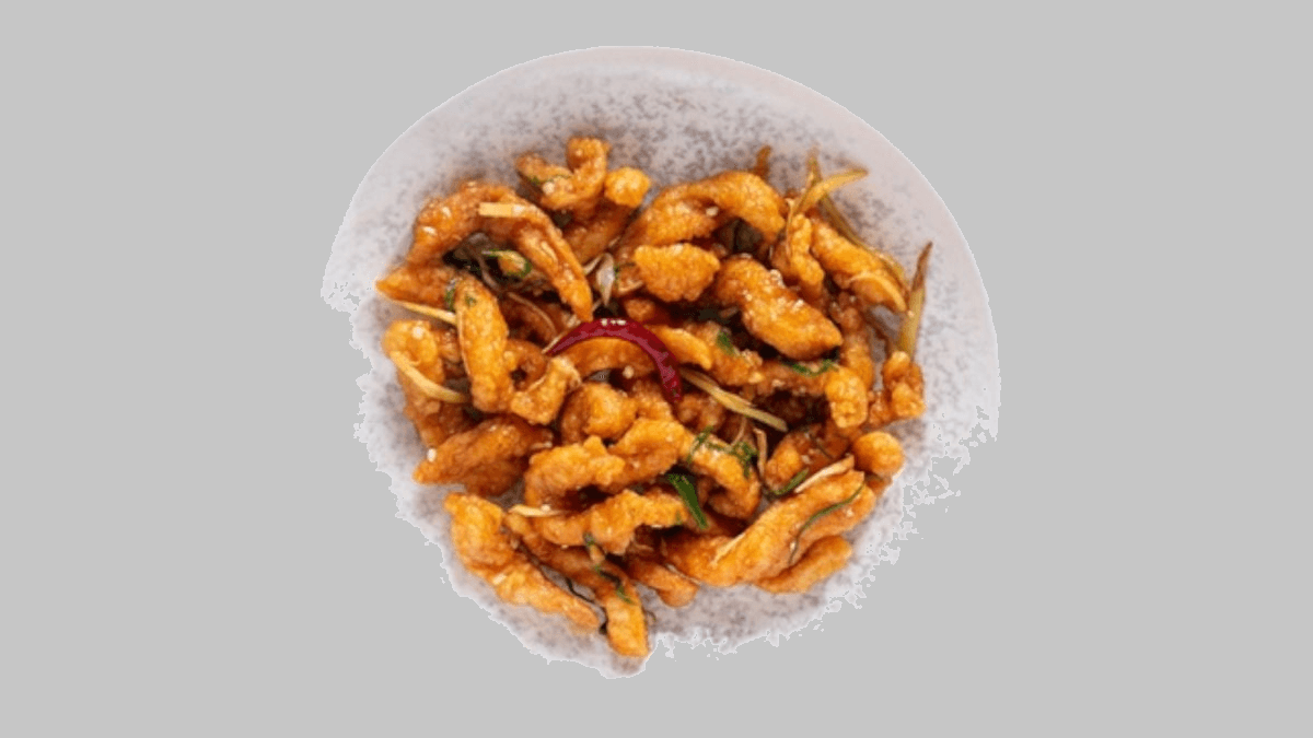 Pulë Crispy Me Xhinxher - Menu Item