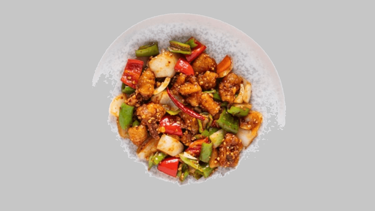 Kalamari Djegëse Me Kikirikë 🌶️ - Menu Item