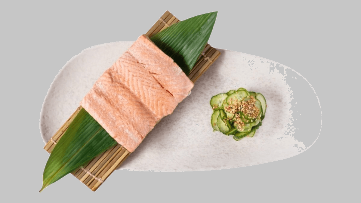 Salmon Në Avull - Menu Item