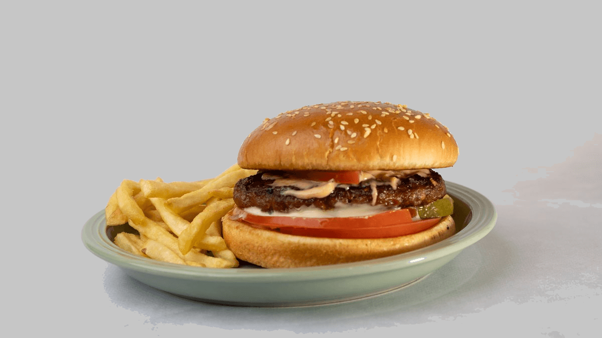 Hamburger With Fries - Menu Item