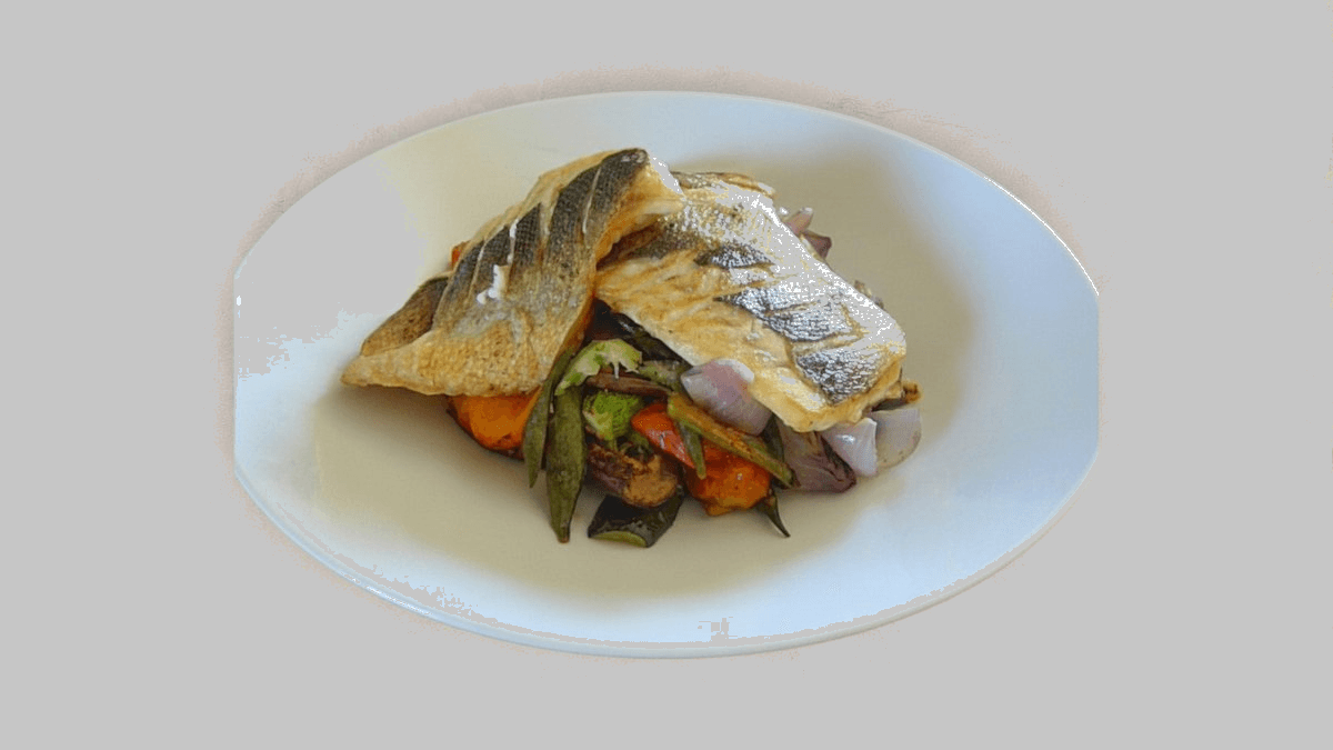 Sea Bass Fillet With Vegetables - Menu Item