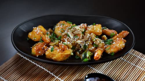Honey Glazed Prawns - Menu Item