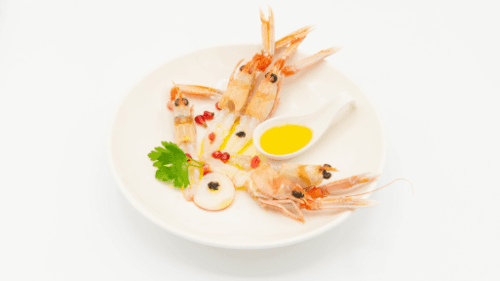 Scampi Crudo - Menu Item