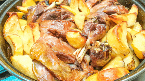 Qingj Ose Kec Në Furrë - Menu Item