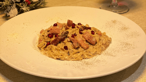 Tagliatelle Truffle Pancetta And Grana - Menu Item
