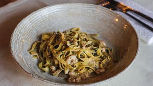 Tagliatelle With Shrimp And Truffles - Menu Item